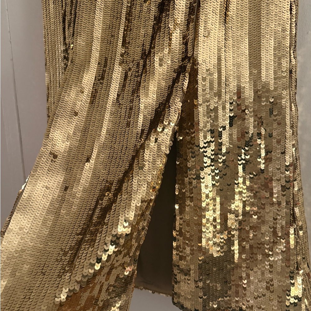 J. Crew Gold Sequin Maxi Skirt - Picture 9 of 9